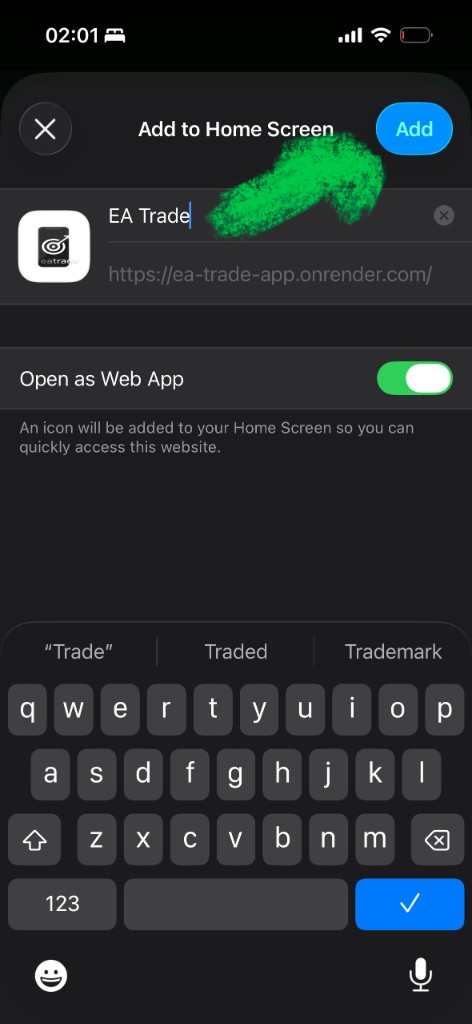 iOS Settings Auto-Lock screen with Never selected